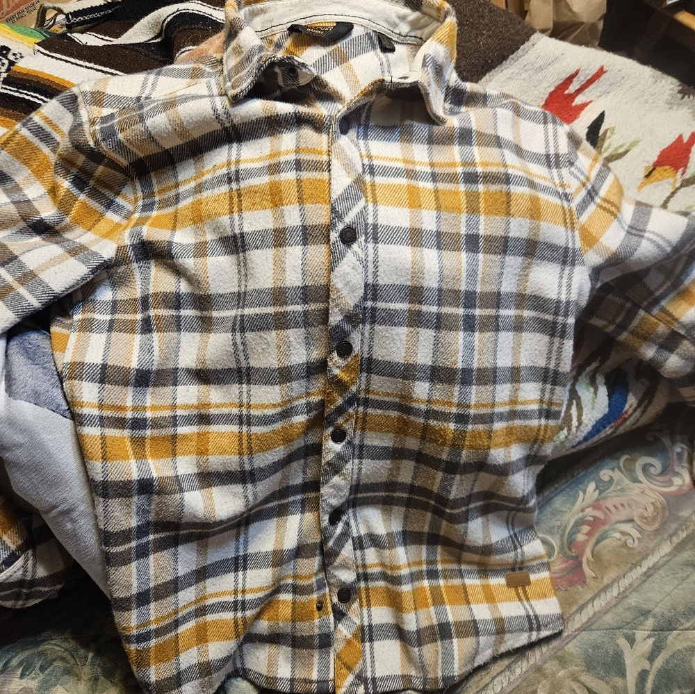 Men's Flannel Shirt Jacket Estate Item